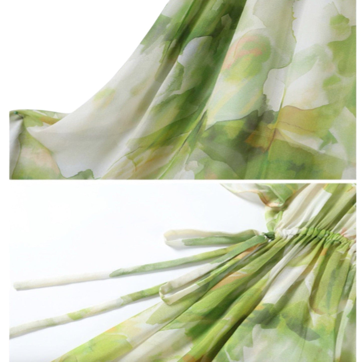 green mulberry floral dress