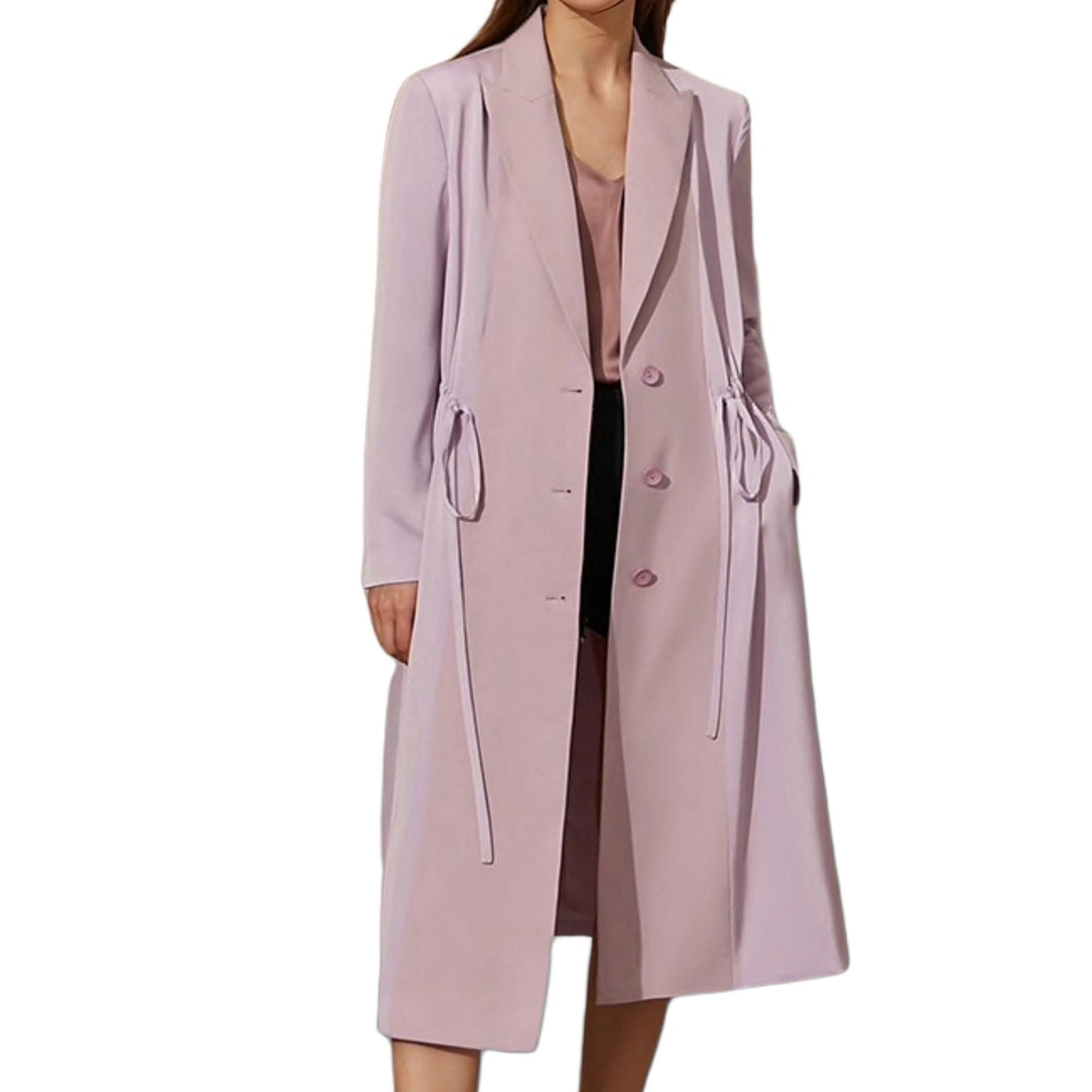 purple trench coat