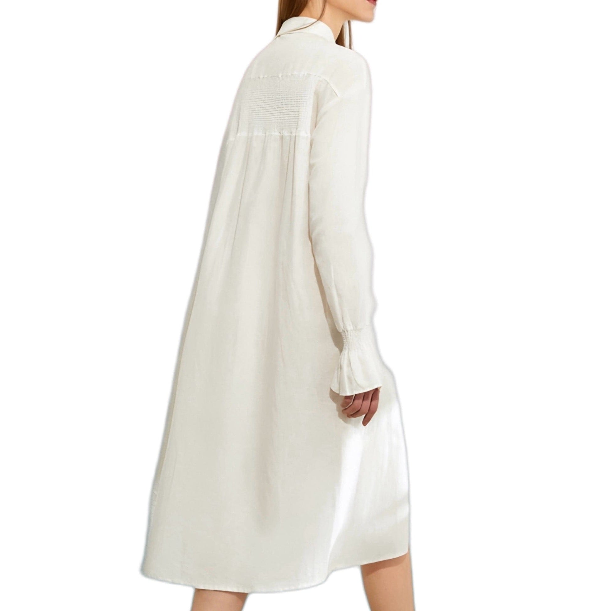 white shirt ruffle dress Ruffle Shirt Dress With Tie for Women, Sugar Swizzle